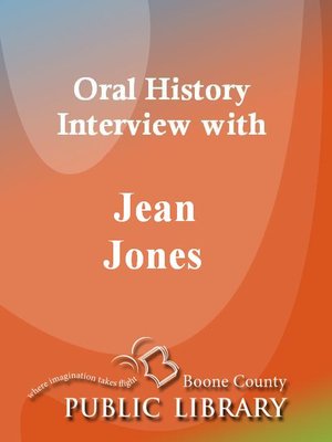 cover image of Oral History Interview with Jean Jones
